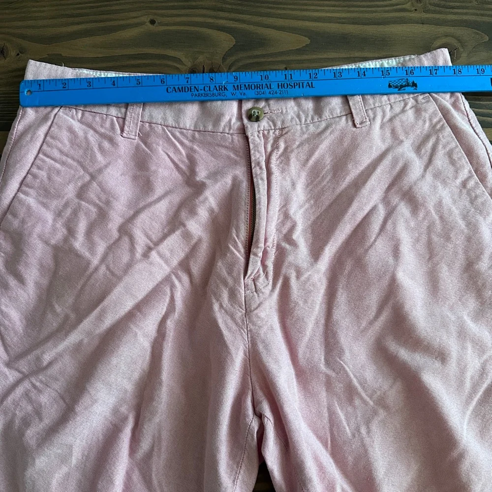 Nautica Mens 36 Pink Flat Front Shorts Cotton 8 Inch Inseam